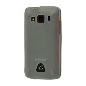 Силиконов гръб ТПУ мат за Samsung Galaxy Xcover S5690 бял прозрачен